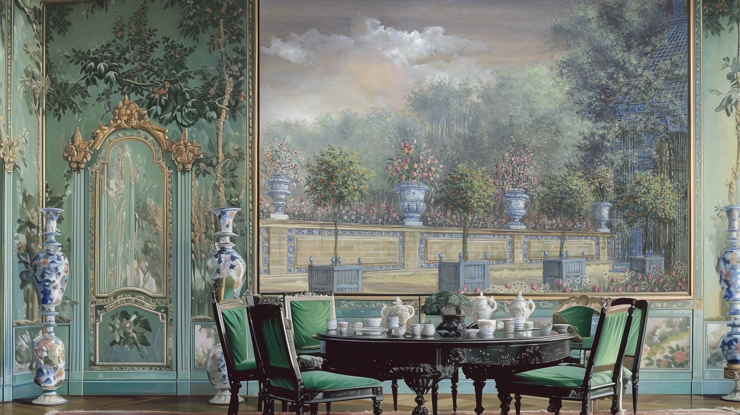 Trianon de Porcelaine - Mur du Jardin