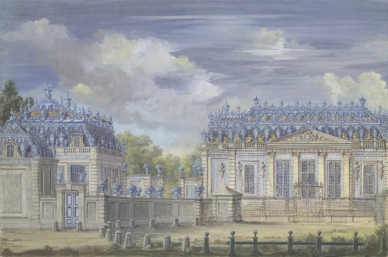 Trianon de Porcelaine - Côté des Cours
