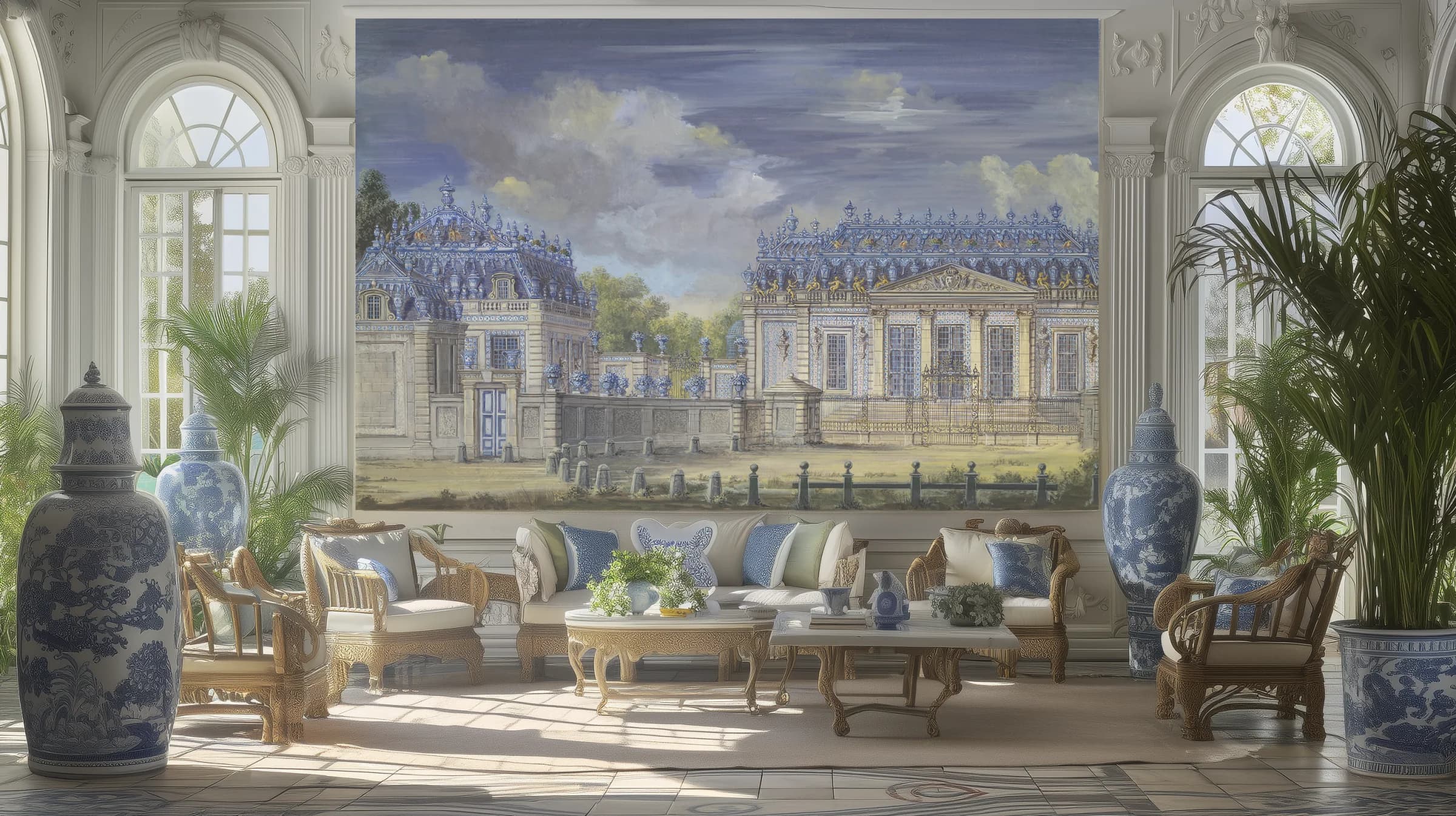 Trianon de Porcelaine - Côté des Cours