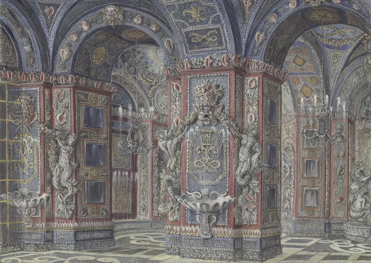 Intérieur de la Grotte de Téthys